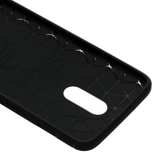 Brushed Backcover OnePlus 7 - Zwart