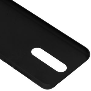 Effen Backcover Nokia 5.1 Plus - Zwart