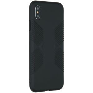 Accezz Impact Grip Backcover iPhone Xs Max - Zwart