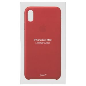 Apple Leather Backcover iPhone Xs Max - Red