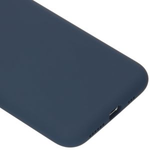 Accezz Liquid Silicone Backcover iPhone 11 Pro - Blauw