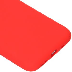 Accezz Liquid Silicone Backcover iPhone 11 Pro - Rood