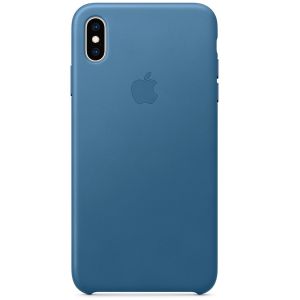 Apple Leather Backcover iPhone Xs Max - Cod Blue