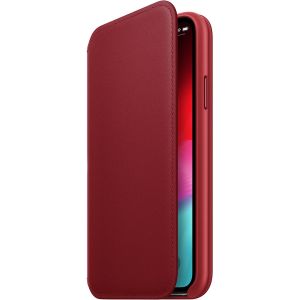 Apple Leather Folio Bookcase voor iPhone X / Xs - Red