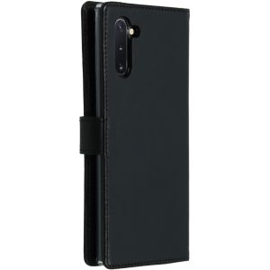 Selencia Echt Lederen Bookcase Samsung Galaxy Note 10 - Zwart
