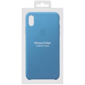 Apple Leather Backcover iPhone Xs Max - Cod Blue