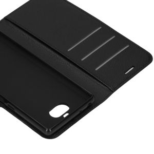 Basic Litchi Bookcase Sony Xperia 10 - Zwart