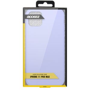 Accezz Liquid Silicone Backcover iPhone 11 Pro Max - Paars
