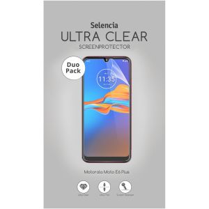 Selencia Duo Pack Ultra Clear Screenprotector Moto E6 Plus / E6s