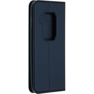 Dux Ducis Slim Softcase Bookcase Motorola One Zoom - Donkerblauw