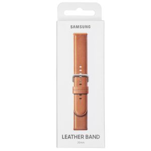 Samsung Originele Leather Band Galaxy Watch Active 2 / Watch 3 41mm - Bruin