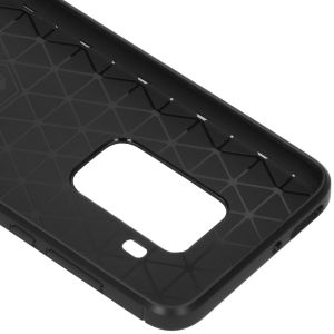 Brushed Backcover Motorola One Zoom - Zwart