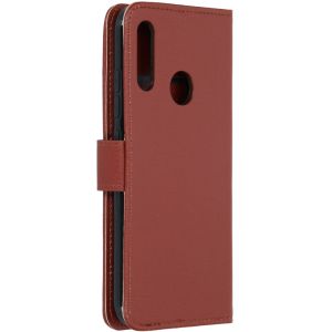 Basic Litchi Bookcase Motorola Moto E6 Plus - Bruin