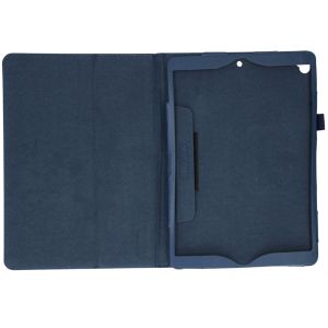 Effen Bookcase iPad 9 (2021) 10.2 inch / iPad 8 (2020) 10.2 inch / iPad 7 (2019) 10.2 inch - Donkerblauw