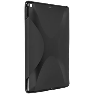 X-line Backcover iPad 9 (2021) 10.2 inch / iPad 8 (2020) 10.2 inch / iPad 7 (2019) 10.2 inch - Zwart