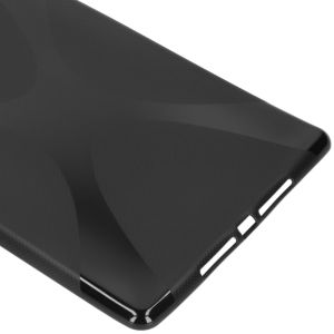 X-line Backcover iPad 9 (2021) 10.2 inch / iPad 8 (2020) 10.2 inch / iPad 7 (2019) 10.2 inch - Zwart