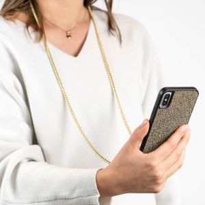 iMoshion Sparkle Backcover met ketting iPhone 11 Pro - Goud