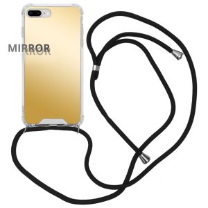 iMoshion Mirror Backcover met koord iPhone 8 Plus / 7 Plus - Goud