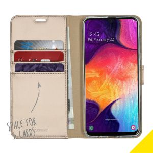 Accezz Wallet Softcase Bookcase Samsung Galaxy A50 / A30s - Goud