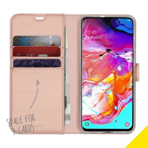 Accezz Wallet Softcase Bookcase Samsung Galaxy A70 - Rosé Goud