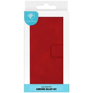 iMoshion Luxe Bookcase Samsung Galaxy A01 - Rood