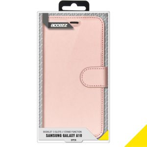 Accezz Wallet Softcase Bookcase Samsung Galaxy A10 - Rosé goud