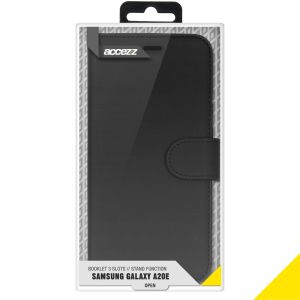 Accezz Wallet Softcase Bookcase Samsung Galaxy A20e - Zwart