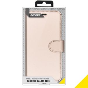 Accezz Wallet Softcase Bookcase Samsung Galaxy A20e - Goud