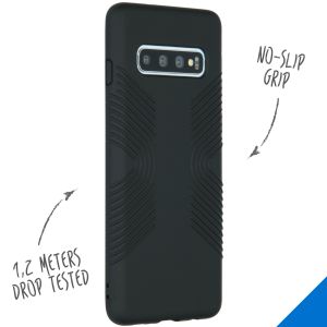 Accezz Impact Grip Backcover Samsung Galaxy S10 - Zwart