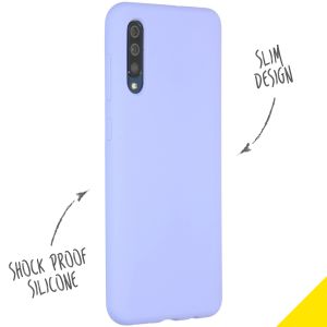 Accezz Liquid Silicone Backcover Samsung Galaxy A50 / A30s - Paars