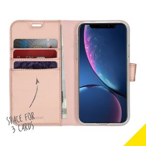 Accezz Wallet Softcase Bookcase iPhone 11 - Rosé Goud