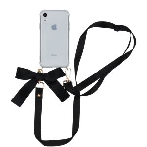 iMoshion Backcover met koord - Satijn iPhone Xr - Zwart