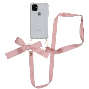iMoshion Backcover met koord - Satijn iPhone 11 - Rosé Goud
