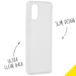 Accezz Clear Backcover Samsung Galaxy A41 - Transparant