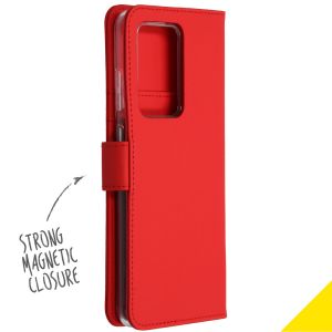 Accezz Wallet Softcase Bookcase Samsung Galaxy S20 Ultra - Rood