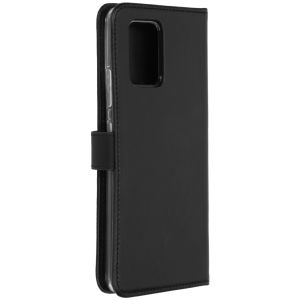 Selencia Echt Lederen Bookcase Samsung Galaxy S10 Lite - Zwart