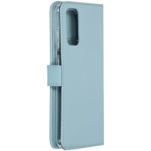 Selencia Echt Lederen Bookcase Samsung Galaxy S20 - Lichtblauw