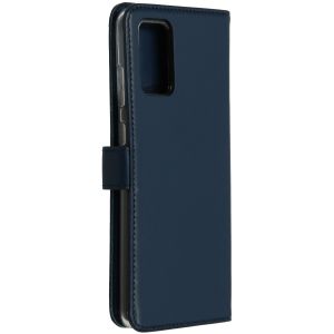 Selencia Echt Lederen Bookcase Samsung Galaxy S20 Plus - Blauw