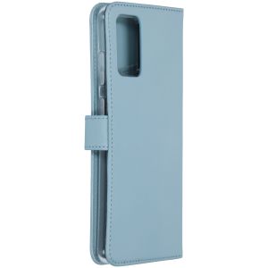 Selencia Echt Lederen Bookcase Samsung Galaxy S20 Plus - Lichtblauw