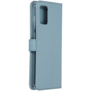 Selencia Echt Lederen Bookcase Samsung Galaxy A71 - Lichtblauw