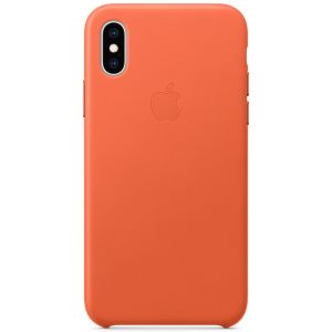 Apple Leather Backcover iPhone Xs - Sunset