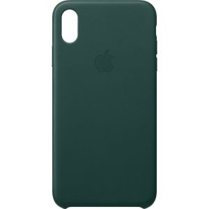Apple Leather Backcover iPhone Xs Max - Forest Green