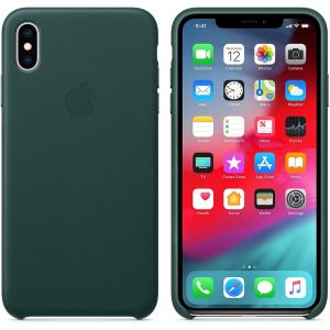 Apple Leather Backcover iPhone Xs Max - Forest Green