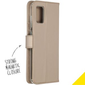 Accezz Wallet Softcase Bookcase Samsung Galaxy A71 - Goud