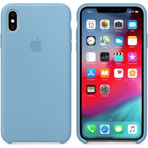 Apple Silicone Backcover iPhone Xs Max - Cornflower