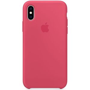 Apple Silicone Backcover iPhone Xs / X - Hibiscus