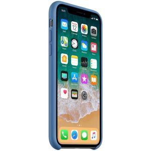 Apple Silicone Backcover iPhone X - Denim Blue