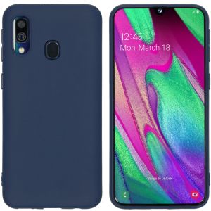 iMoshion Color Backcover Samsung Galaxy A40 - Donkerblauw