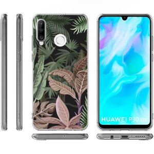 iMoshion Design hoesje Huawei P30 Lite - Jungle - Groen / Roze