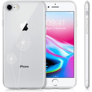 iMoshion Design hoesje iPhone SE (2022 / 2020) / 8 / 7  - Paardenbloem - Wit